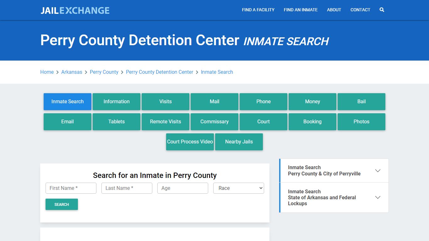 Perry County Detention Center, AR Inmate Search: Roster & Mugshots